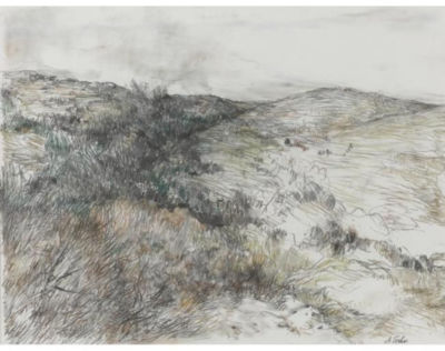 Sample artwork by Anna Ticho (1894 - 1980), known for stark landscape painting - View similar artists and auction records