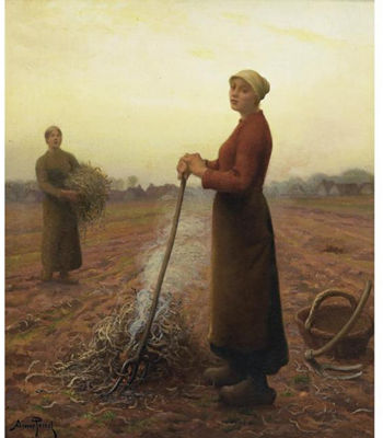 Peasant Girls in the Fields