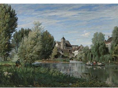 A Sunday Afternoon on the River by Alexandre René Veron - Auction record, sale price, and art valuation. Compare with similar artists and explore comparable artworks.