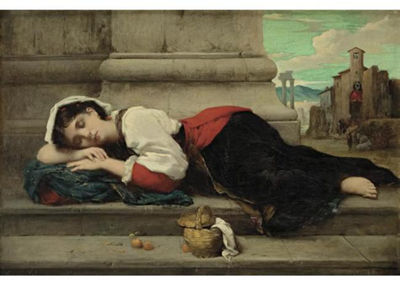 Young Italian Girl Asleep