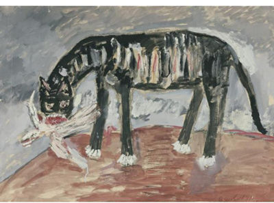 CAT WITH A BIRD