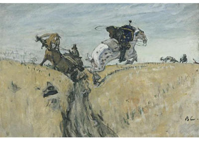 THE HUNT WITH BORZOIS, 1906
