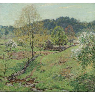 Maytime by Willard Leroy Metcalf - Auction record, sale price, and art valuation. Compare with similar artists and explore comparable artworks.