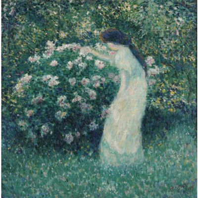 Lili Butler in Claude Monet's Garden