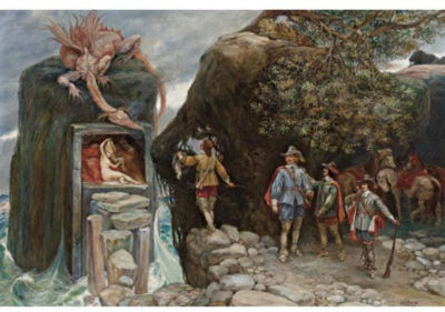 Sample artwork by Julio Ruelas (1870 - 1907), known for graphics, painting, drawing, magaziner illustration and printmaking - View similar artists and auction records