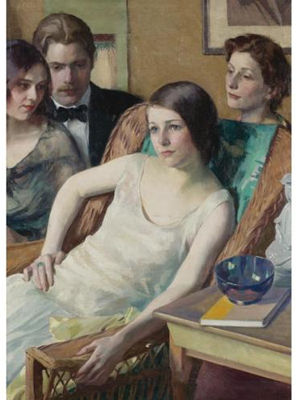 Soiree in Time by Ivan Gregorewitch Olinsky - Auction record, sale price, and art valuation. Compare with similar artists and explore comparable artworks.