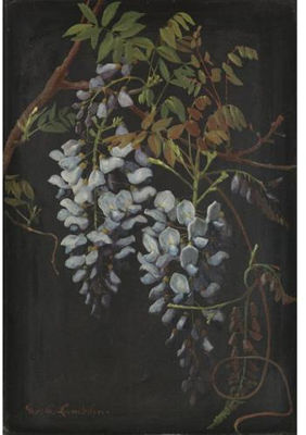 Wisteria by George Lambdin - Auction record, sale price, and art valuation. Compare with similar artists and explore comparable artworks.