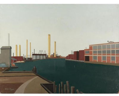 Industrial Buildings Along Newtown Creek, Brooklyn