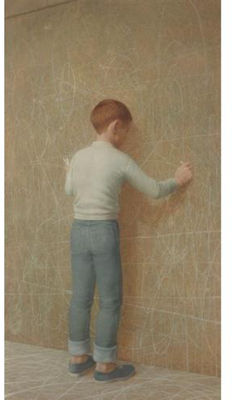 Sample artwork by Robert Remsen Vickrey (1926 - 2011), known for magic realist painting, figure - View similar artists and auction records
