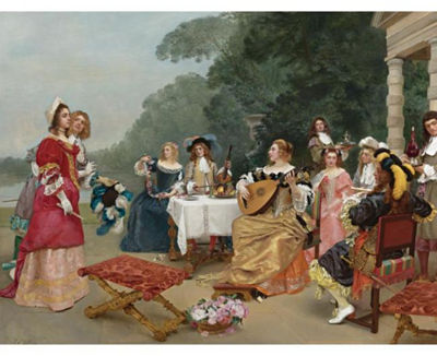 THE RECITAL by Gustave Jean Jacquet - Auction record, sale price, and art valuation. Compare with similar artists and explore comparable artworks.
