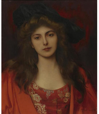 THE RED BROCADE by Albert Lynch - Auction record, sale price, and art valuation. Compare with similar artists and explore comparable artworks.