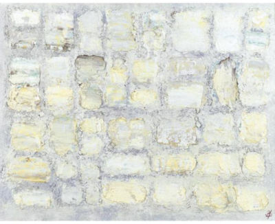 Sample artwork by John Kingerlee (Born 1936), known for abstract landscape, figural head and animal painting, collage - View similar artists and auction records