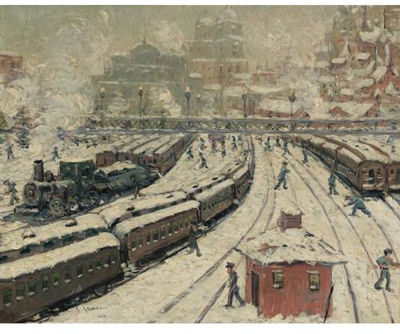 Sample artwork by Ernest Lawson (1873 - 1939), known for landscape, floral, genre and nocturne painting - View similar artists and auction records