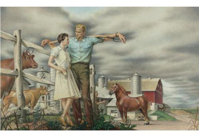 Lloyd and Barbara Wescott by Paul Cadmus - Auction record, sale price, and art valuation. Compare with similar artists and explore comparable artworks.