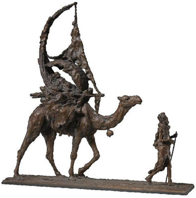 RENDILLE WOMAN LEADING A CAMEL by Jonathan Kenworthy - Auction record, sale price, and art valuation. Compare with similar artists and explore comparable artworks.