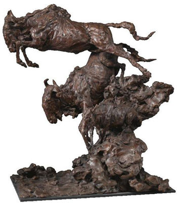 LEAPING WILDEBEEST