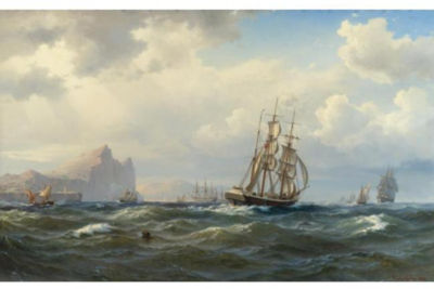 Sample artwork by Wilhelm (Vilhelm) Melbye (1824 - 1882), known for seascape painting, ships - View similar artists and auction records
