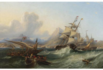 A MAN-OF-WAR OFF THE TURKISH COAST by John Wilson Carmichael - Auction record, sale price, and art valuation. Compare with similar artists and explore comparable artworks.