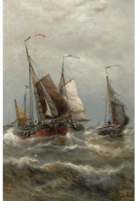 FISHING VESSELS MAKING FOR PORT
