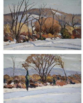 Winter in New Hampshire and Winter in Southern New Hampshire: A pair
