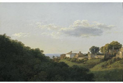 An Afternoon View of the Town of Marino wih the Forest Beyond