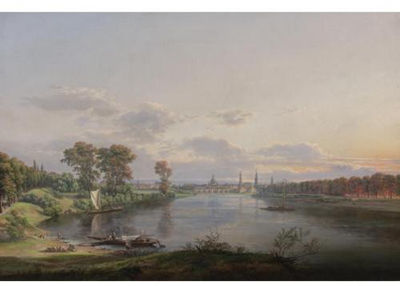 View of Dresden from the Road to Meissen