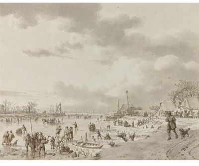 Sample artwork by Jacob Cats (1741 - 1799), known for landscape painting, drawing, topography, wallpaper design - View similar artists and auction records