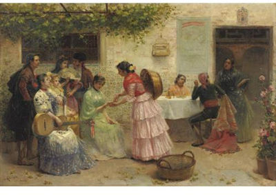 The Palm Reader by Jose Rico Y Cejudo - Auction record, sale price, and art valuation. Compare with similar artists and explore comparable artworks.
