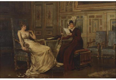 Confidences by John William Haynes - Auction record, sale price, and art valuation. Compare with similar artists and explore comparable artworks.