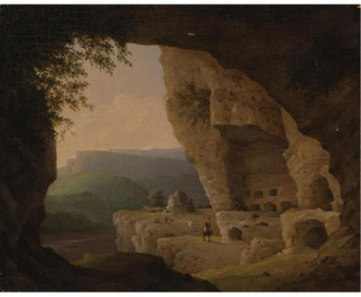 VIEW OF A GROTTO IN CRIMEA