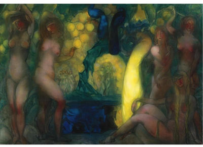 THE GARDEN OF HESPERIDES by Boris Israelevich Anisfeld - Auction record, sale price, and art valuation. Compare with similar artists and explore comparable artworks.