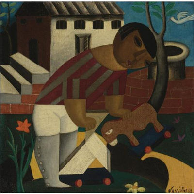Sample artwork by Marie Vassilieff (1884 - 1957), known for painting, sculpture, puppetry - View similar artists and auction records