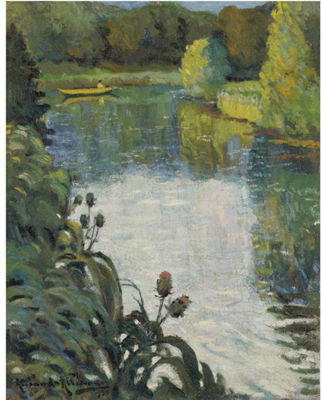 PÊCHEUR EN BARQUE