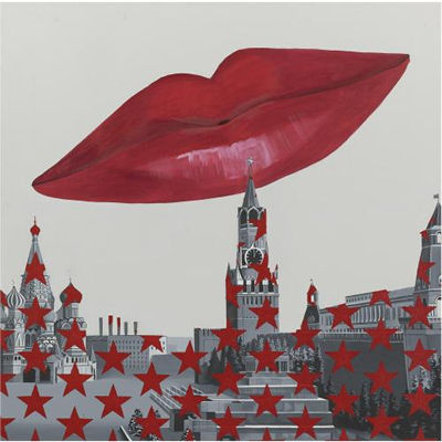 OVER THE KREMLIN by Rostislav Lebedev - Auction record, sale price, and art valuation. Compare with similar artists and explore comparable artworks.