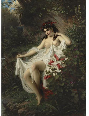 Sample artwork by Anton Ebert (1845 - 1896), known for painting - View similar artists and auction records