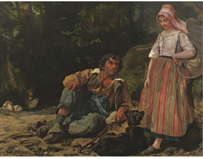 Sample artwork by Leon Louis Riesener (1808 - 1878), known for painting - View similar artists and auction records