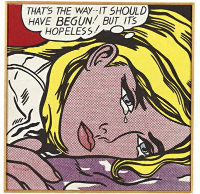 ROY LICHTENSTEIN, "HOPELESS", 1963 by Richard Pettibone - Auction record, sale price, and art valuation. Compare with similar artists and explore comparable artworks.