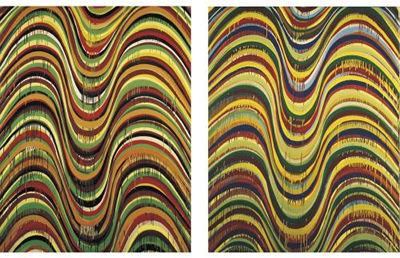 Sample artwork by Karin Davie (Born 1965), known for undulating color bands-large scale - View similar artists and auction records