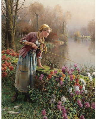 Brittany Girl Fishing