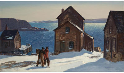 Fish Houses, Winter Day