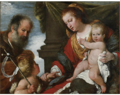 HOLY FAMILY WITH THE INFANT BAPTIST