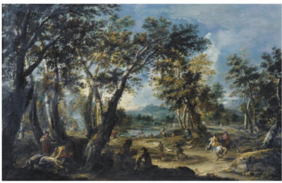 LANDSCAPE WITH A STAG HUNT