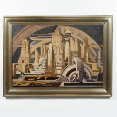 Cityscape by Tullio Crali - Auction record, sale price, and art valuation. Compare with similar artists and explore comparable artworks.