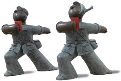 RED GUARDS, GOING FORWARD (PAIR)