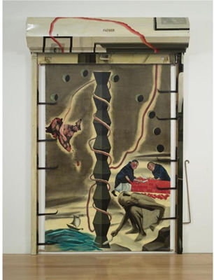 Sample artwork by Atul Dodiya (Born 1959), known for post-modernist aesthetic, painted collages - View similar artists and auction records