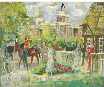 Paddock A Deauville by Emilio Grau-Sala - Auction record, sale price, and art valuation. Compare with similar artists and explore comparable artworks.