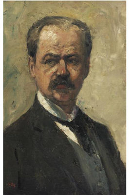 Portrait of Lesser Ury: Self-portrait