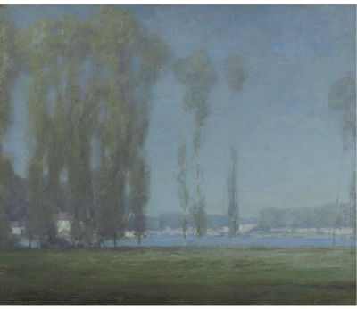 Eventide on the River by Lawrence Mazzanovich - Auction record, sale price, and art valuation. Compare with similar artists and explore comparable artworks.