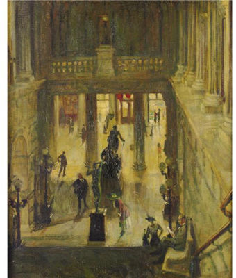 Sample artwork by Robert Philipp (1895 - 1981), known for figure, portrait, genre, landscape painting, teaching - View similar artists and auction records