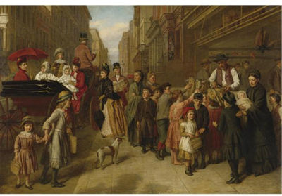 POVERTY AND WEALTH by William Powell Frith - Auction record, sale price, and art valuation. Compare with similar artists and explore comparable artworks.